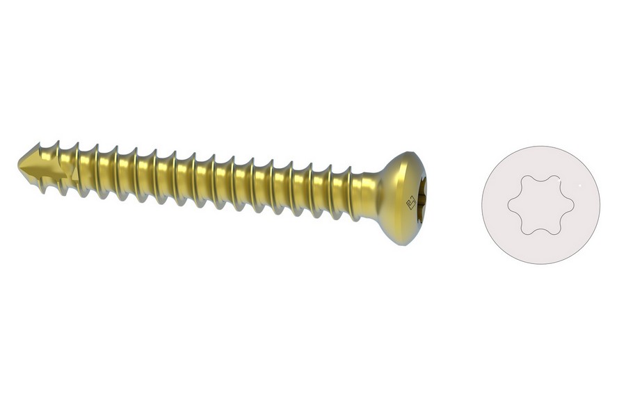 Cortical Screw (Self Tapping)Star Head Ø 3.5 mm 